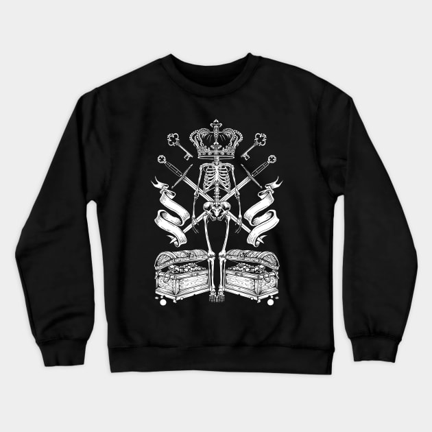 Skeleton King Crewneck Sweatshirt by DFR